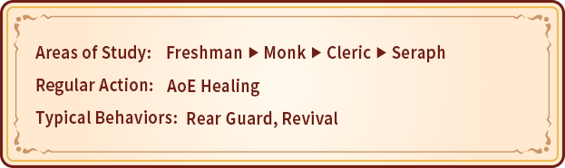 Freshman Monk Cleric Seraph AoE Healing Rear Guard, Revival